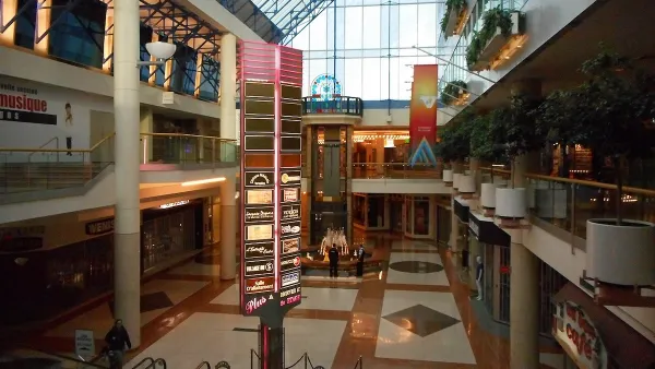 Interior of Place Versailles mall in Montreal, Canada.